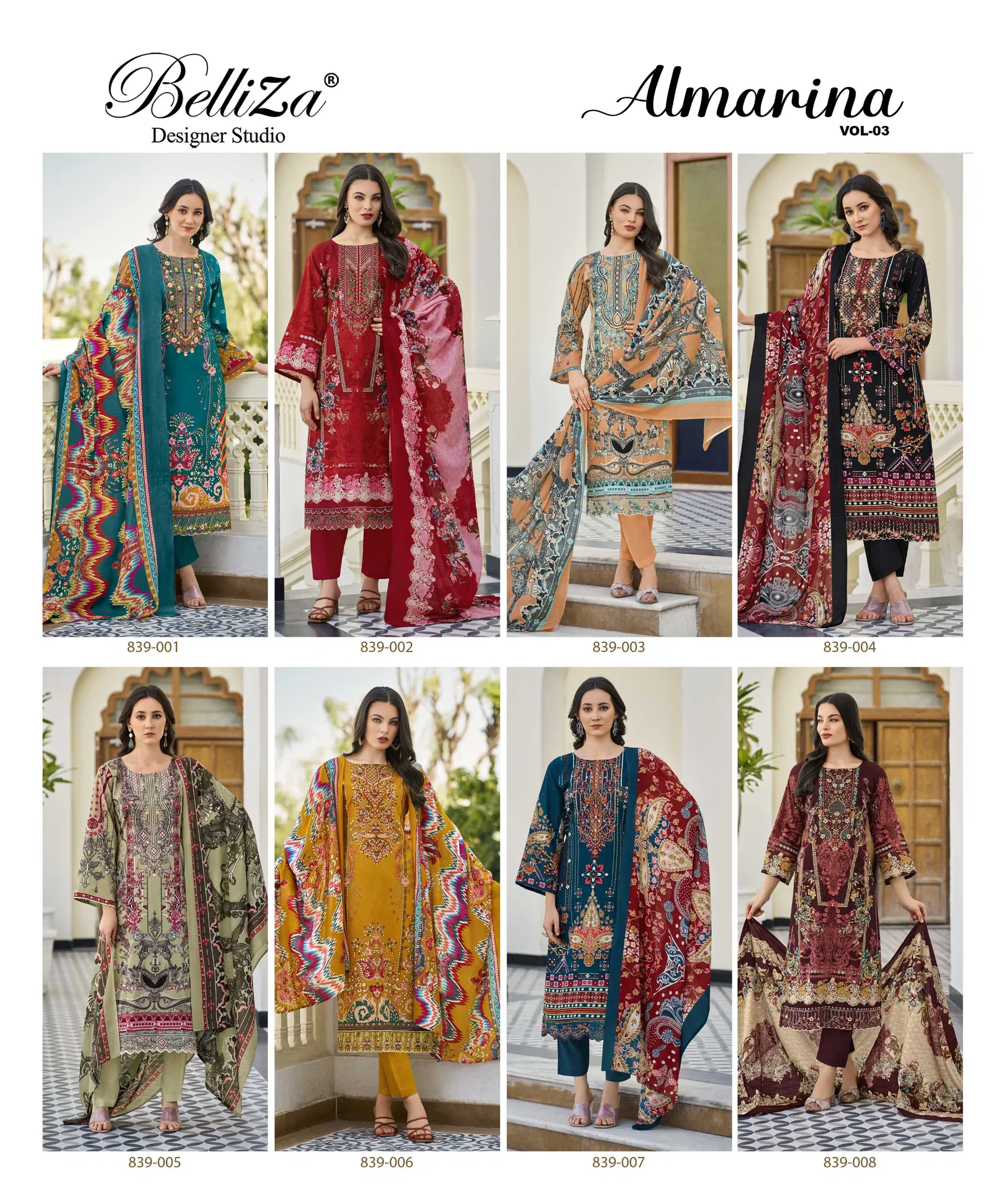 Almarina Vol 3 By Belliza Cotton Digital Printed Dress Material Orders In India